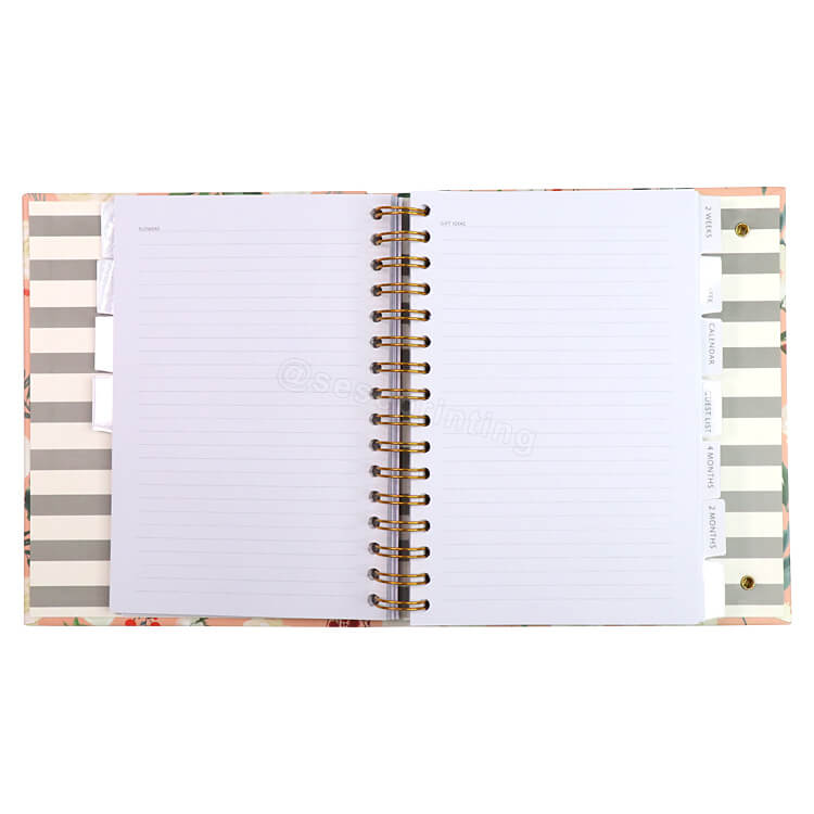 Custom Hardcover Bridal Planning Journal with Gift Box Wedding Planner Book and Organizer for Brides