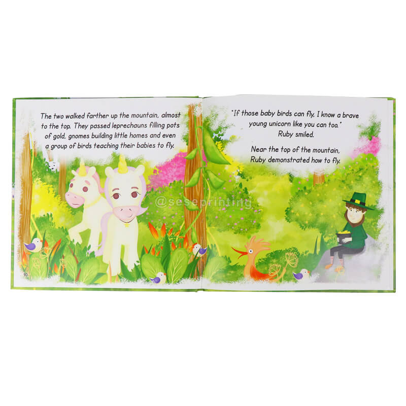 Custom Book Printing Hardcover Coated Paper Kids Children Story Book Print