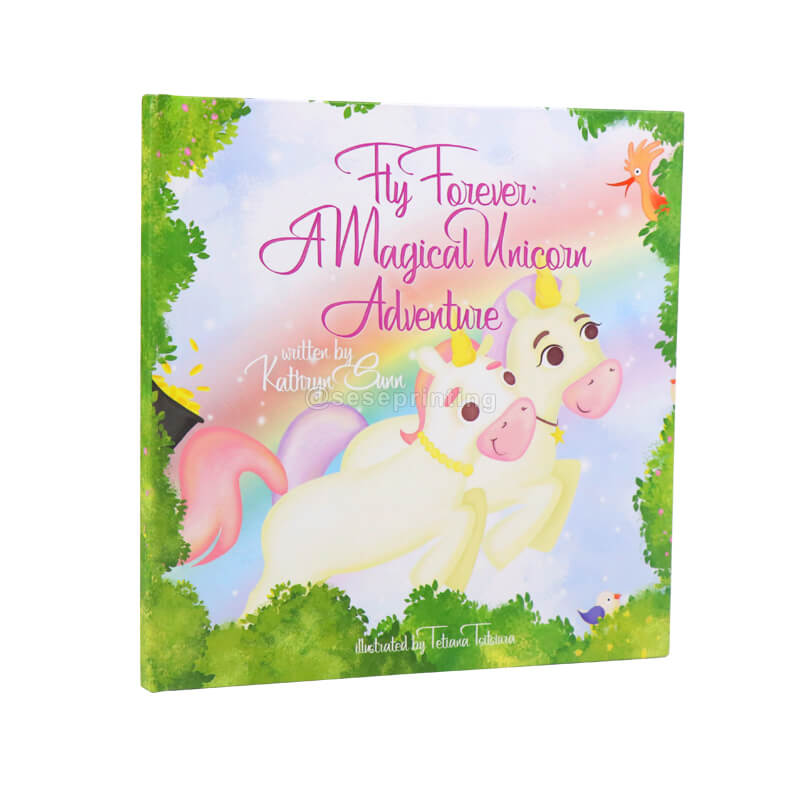 Custom Book Printing Hardcover Coated Paper Kids Children Story Book Print