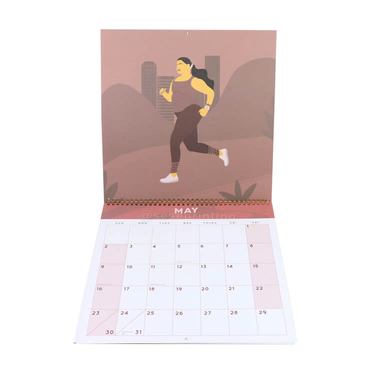 Custom Wall Calendar Printed 12 Months Calendar