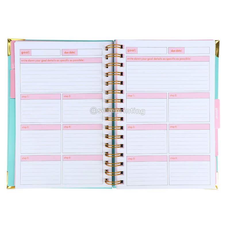 Custom My Own Planner Goal Journal Undated Planner Diary Planner with Sticker