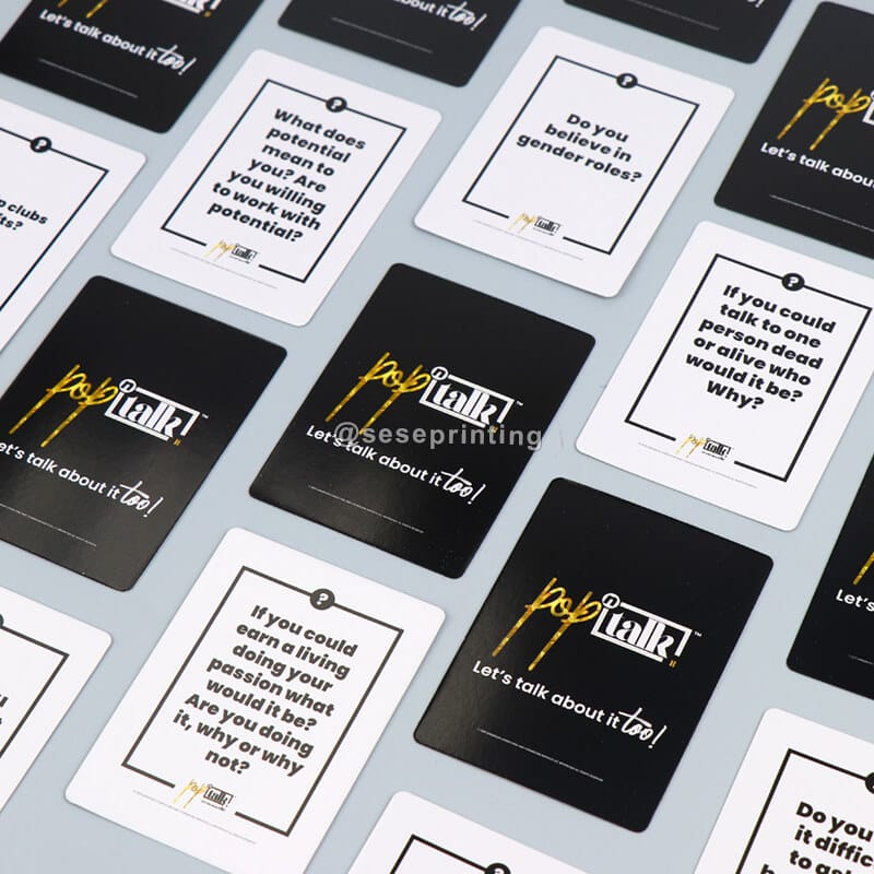 Customized Question Card Family Party Playing Card Printing Conversation Card Service