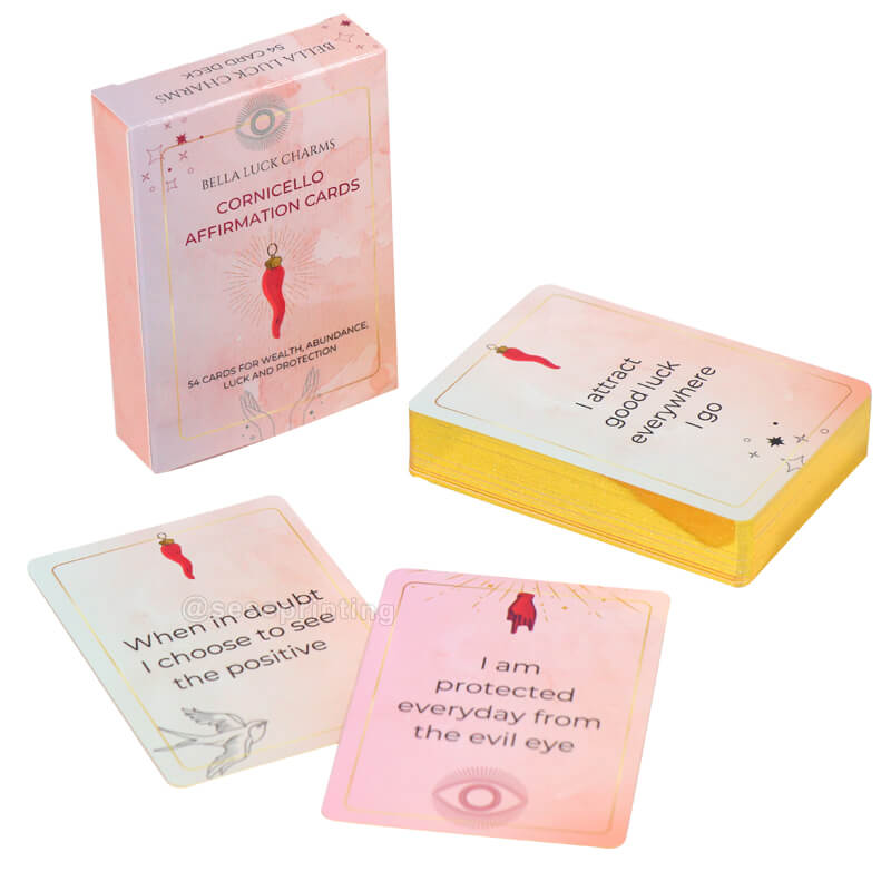 Design Your Card Custom Printing Positive Card Mental Health Self Love Affirmation Cards Deck
