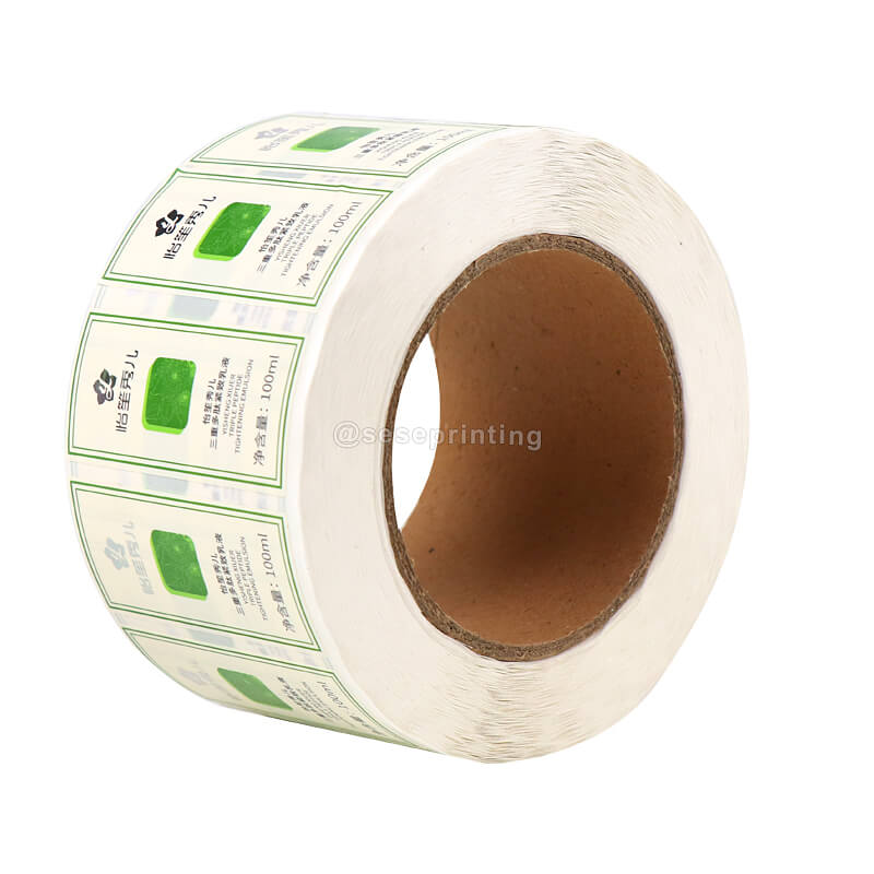 Popular Custom Logo Waterproof Adhesive Stickers Packaging Roll Hot Silver Labels Stickers for Product Packages