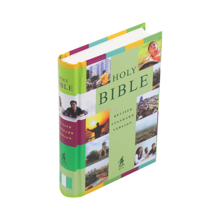 Custom Language Bible Book Printing Service Hardcover Holy Bible Book