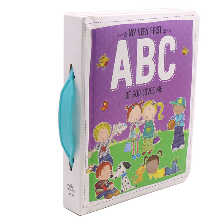 High Quality Custom Cardboard Book Print Children ABC Educational Board Books for Kids