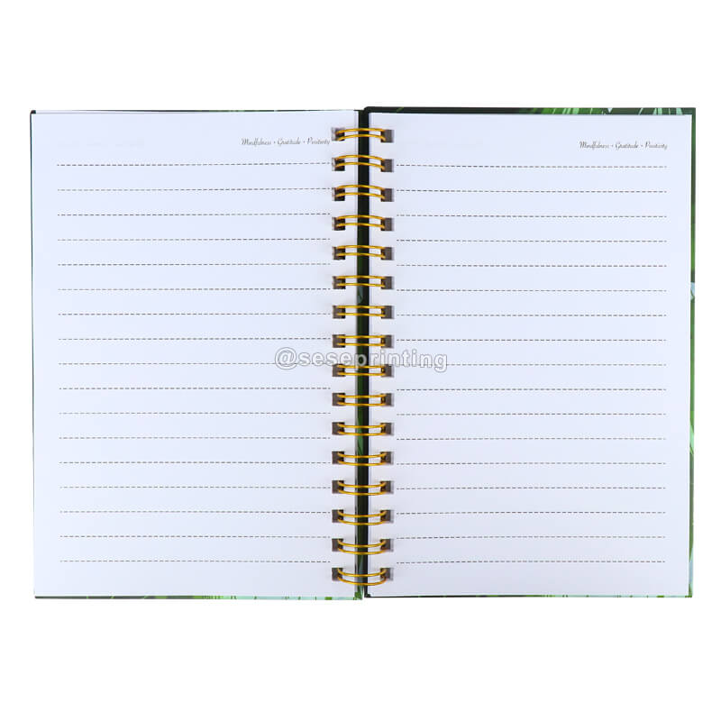 A5 Diary Note Book Hardcover Planners and Notebooks Custom Spiral Journal Notebook