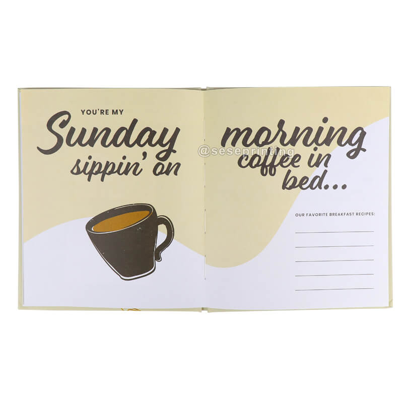 Printed Elegant Notebooks Creative Hardcover Diary Notepad Custom Person Journal