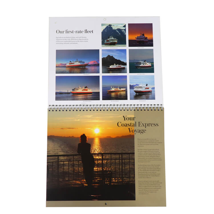 Promotion 365 Day Calendar Custom Yearly Monthly Wall Calendar Printing