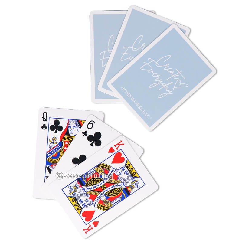 Design Front and Back Side Custom Poker Game Card Printing Paper Playing Cards