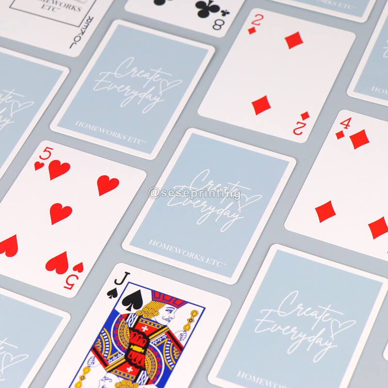 Design Front and Back Side Custom Poker Game Card Printing Paper Playing Cards