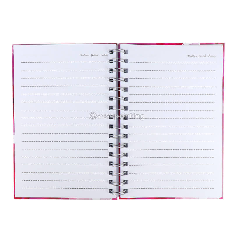 Personal Exercise Book 100/120/140 Pages Customizable Logo Planner Journal Spiral Notebook