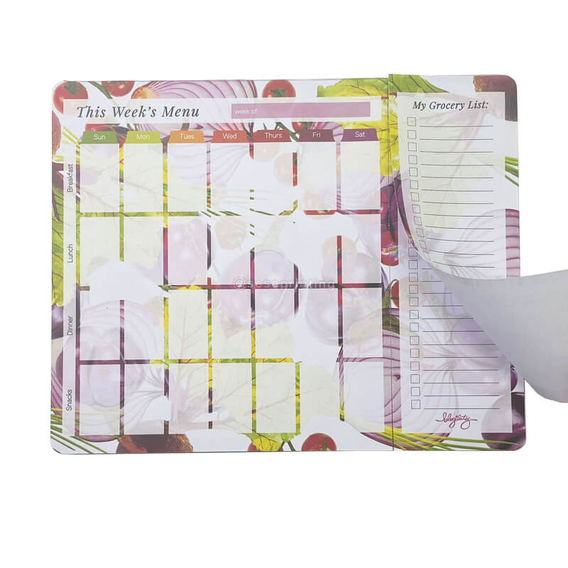 Personal Label Note Pad Printed A4 Tear off Memo Notes Weekly Menu Planner Notepad