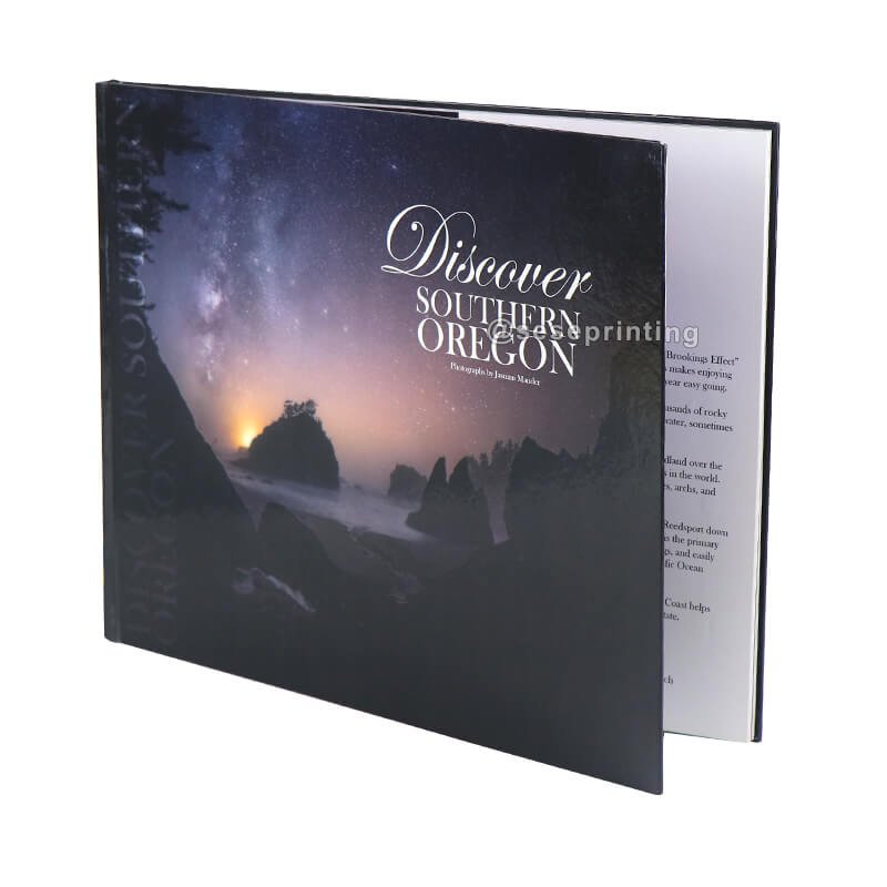 Premium Hardcover Picture Book Publishing Custom Landscape Photo Book Magazine Printing