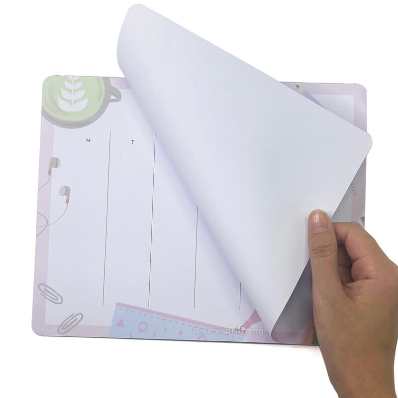 Custom Printed Die Cut Memo Notes Pad Tear-off Notepad To Do List Notebook Printing