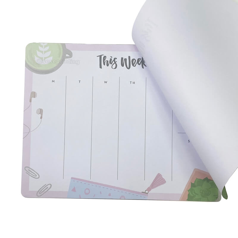 Custom Printed Die Cut Memo Notes Pad Tear-off Notepad To Do List Notebook Printing