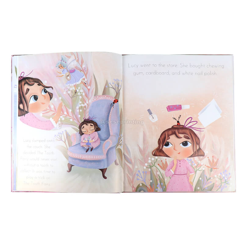 Custom Recycled Paper Children Books Printing Coloring Hardcover Books Kids English Short Story