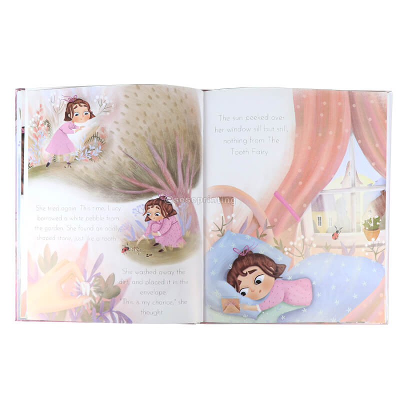 Custom Recycled Paper Children Books Printing Coloring Hardcover Books Kids English Short Story