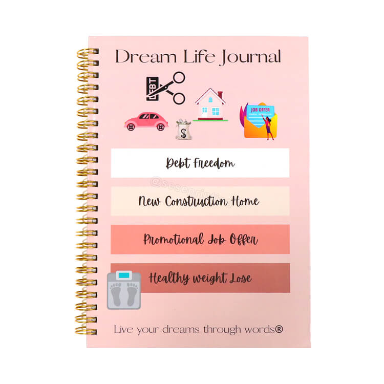 Custom Print Women Self Care Journal Health Weight Loss Dream Planner