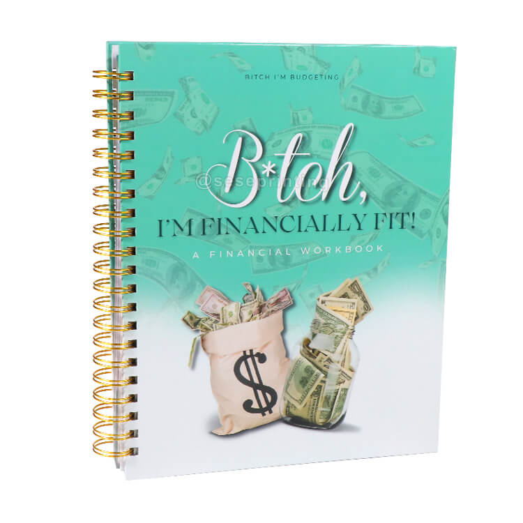 Custom Spiral Budget Planner Financial Workbook with Envelopes