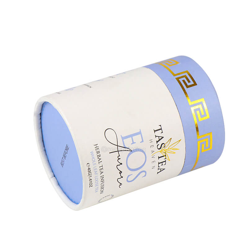 Custom Printed Cylinder Packaging Round Cardboard Tube Box for Tea