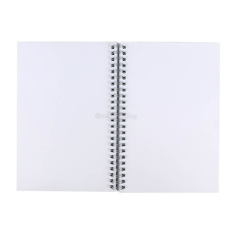 Custom A5 Spiral Notebooks Blank Pages Travel Journal Wire Bound Planner