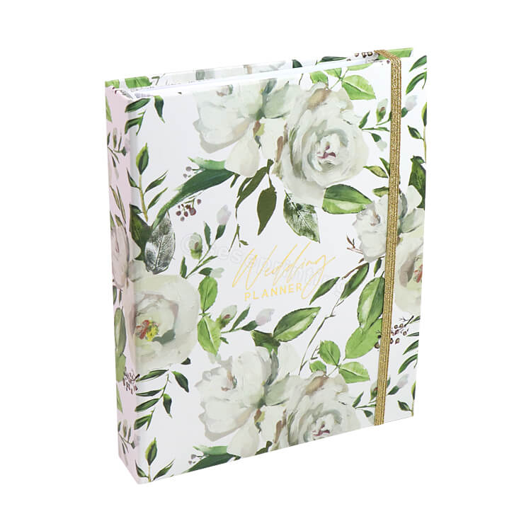 Custom Luxury A5 Spiral Notebook Journal Wedding Planner Guest Book