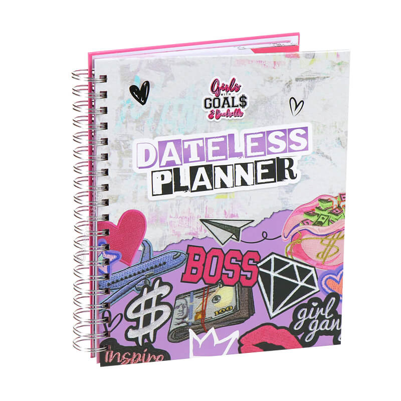 Custom Hardcover Weekly Planner Business Notebook Dateless Planner