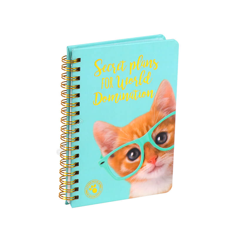 Hardcover Custom Logo Spiral Notebooks Printing Travel Journal Diary