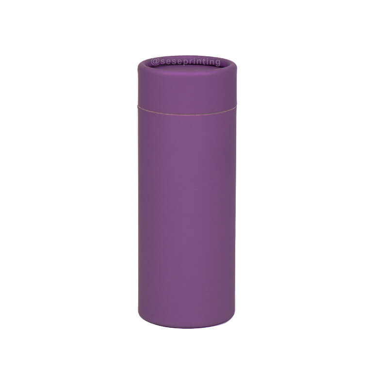 Custom Recycled Cylinder Tea Box Round Paper Tube Packaging