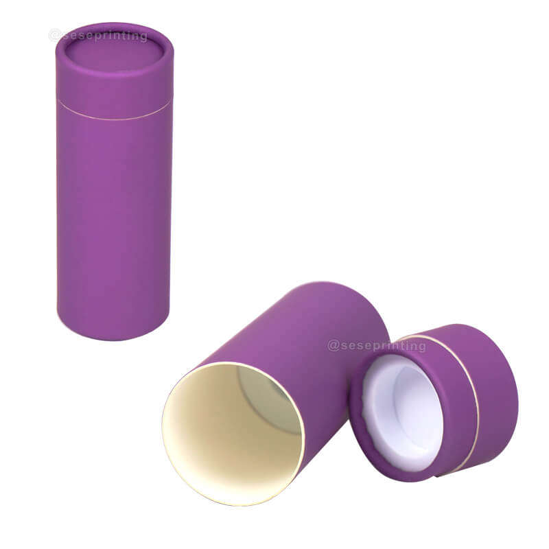 Custom Recycled Cylinder Tea Box Round Paper Tube Packaging