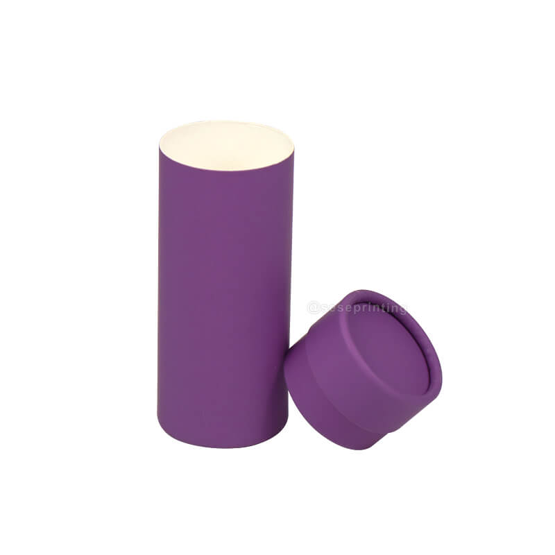Custom Recycled Cylinder Tea Box Round Paper Tube Packaging