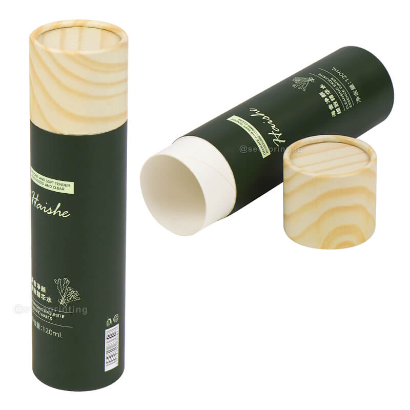 Custom Cylinder Packaging Box Round Cosmetic Paper Tube