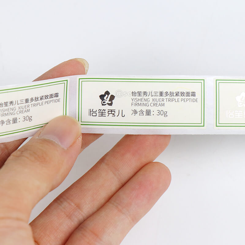 Custom Waterproof Logo Hot Silver Labels Roll Stickers Printing