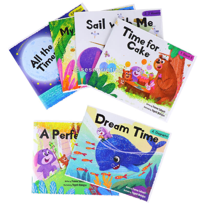 Custom Paperback Children's Book Printing Kids Story Sets