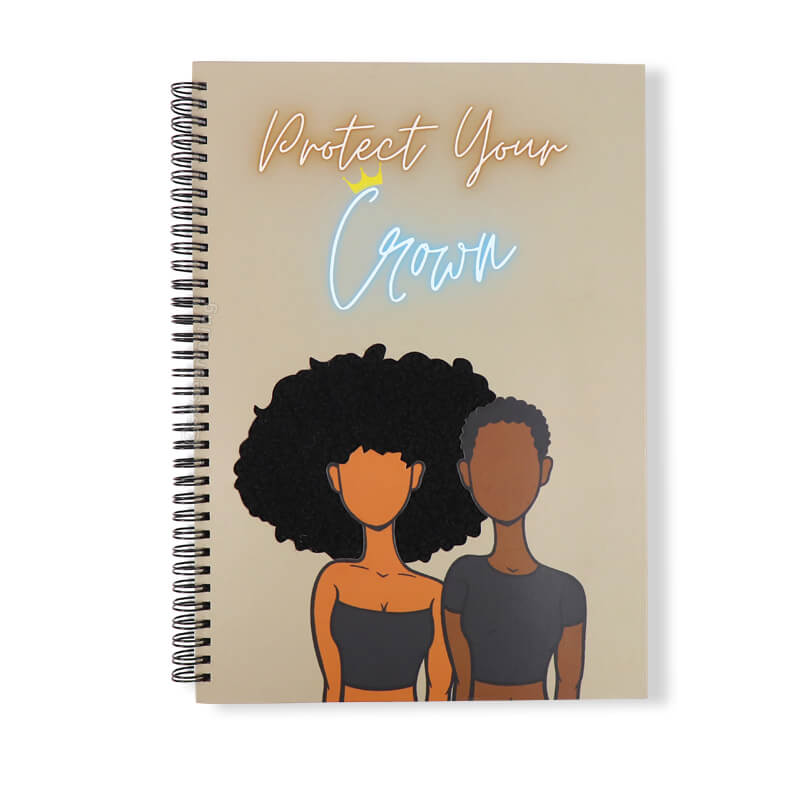 Custom A4 Hardcover Journal Book Spiral Touch and Feel Notebook