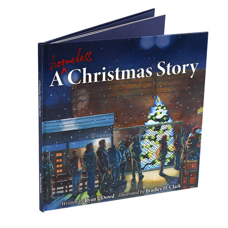 Custom Full Color Hardcover Christmas Story Children Picture Book
