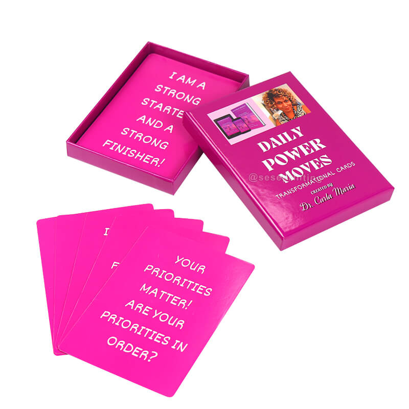 Custom Positive Transformation Card Game Print Affirmation Cards