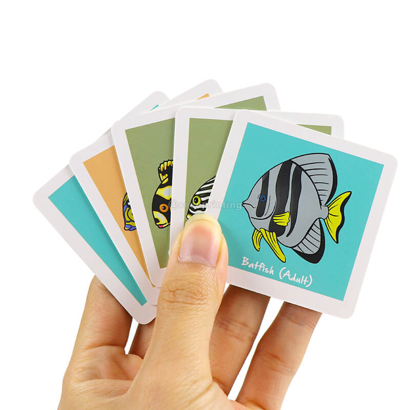 Custom Printing Kids Children Memory Educational Flashcards