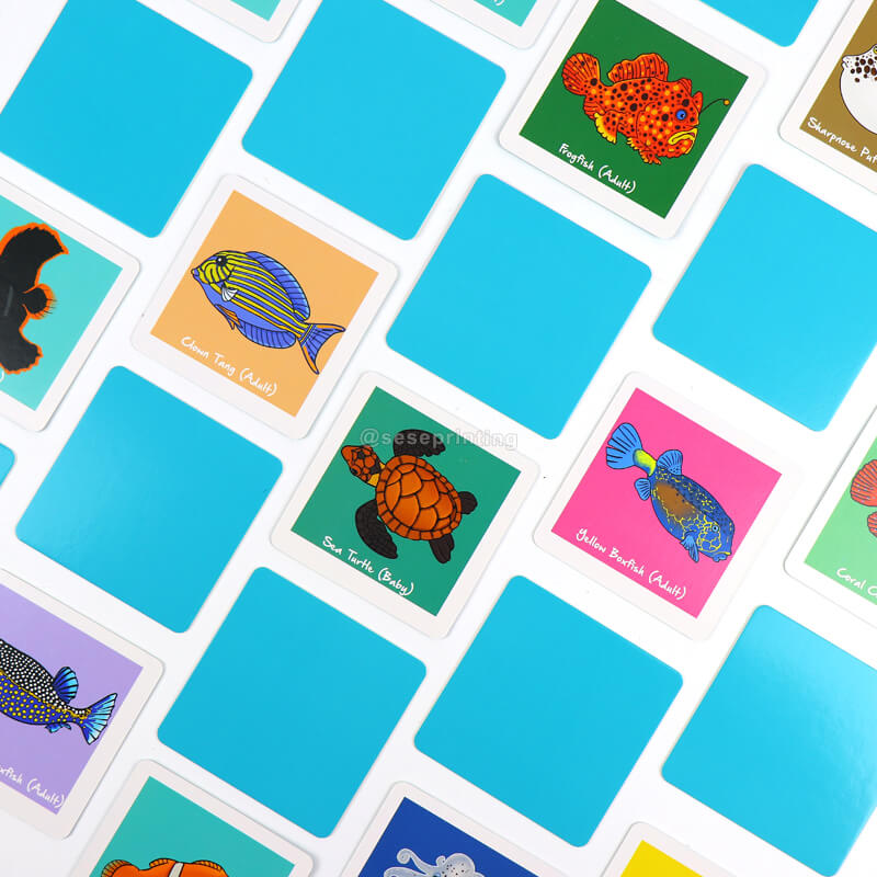 Custom Printing Kids Children Memory Educational Flashcards