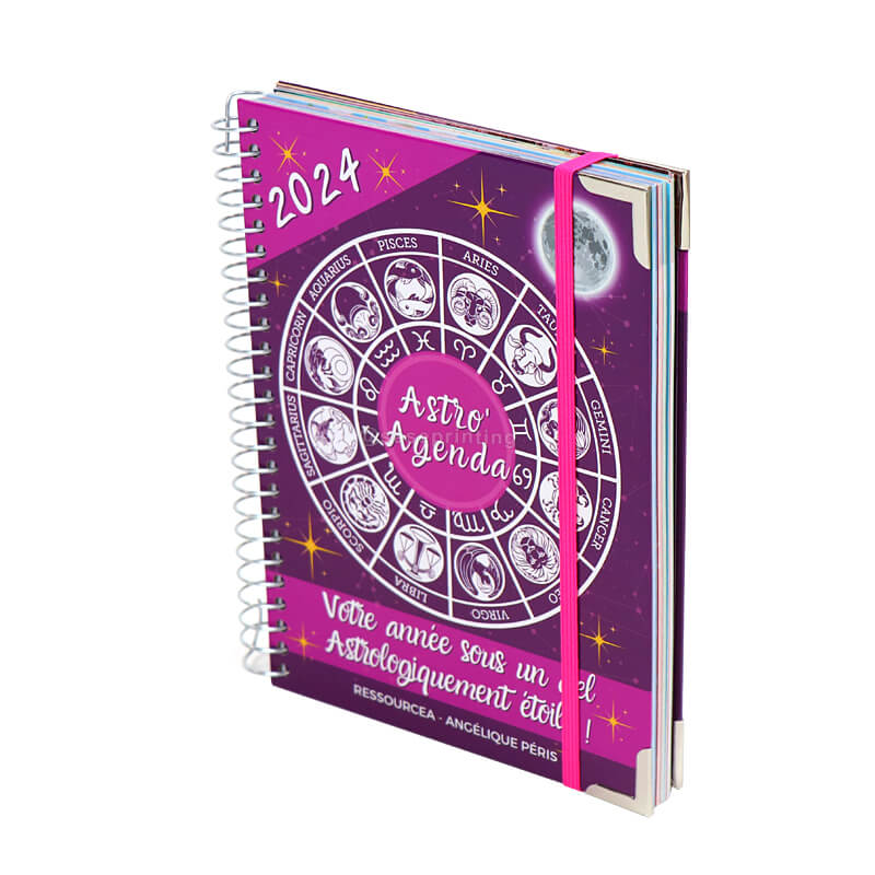 Custom Spiral Constellation Planner Personalized Agenda Printing
