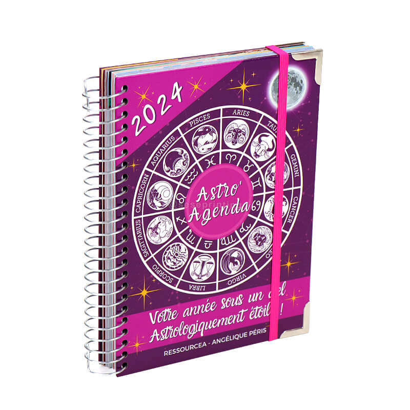 Custom Spiral Constellation Planner Personalized Agenda Printing