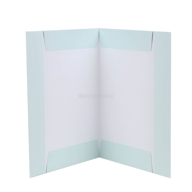 Custom Design Print Presentation Paper File Folders with Pockets